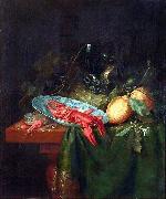 Pieter de Ring Krebsen und Zitronen oil painting